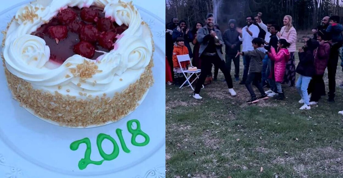 The actor could not be with the rest of the cast and crew as the film opened in theatres on May 5. Video stills | Instagram