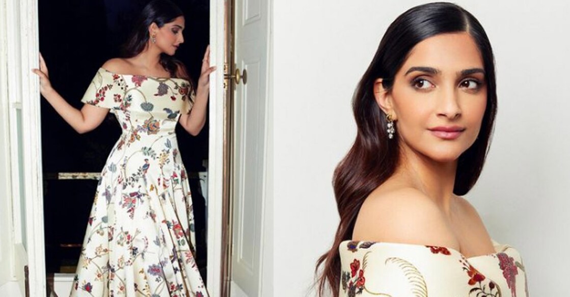 Sonam Kapoor looked beautiful in her designer gown that she wore to the event. Photos: Instagram