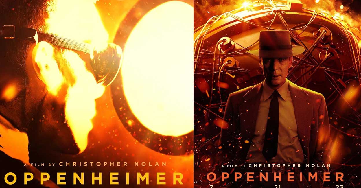 Oppenheimer movie posters. Photo: Instagram/@oppenheimermovie