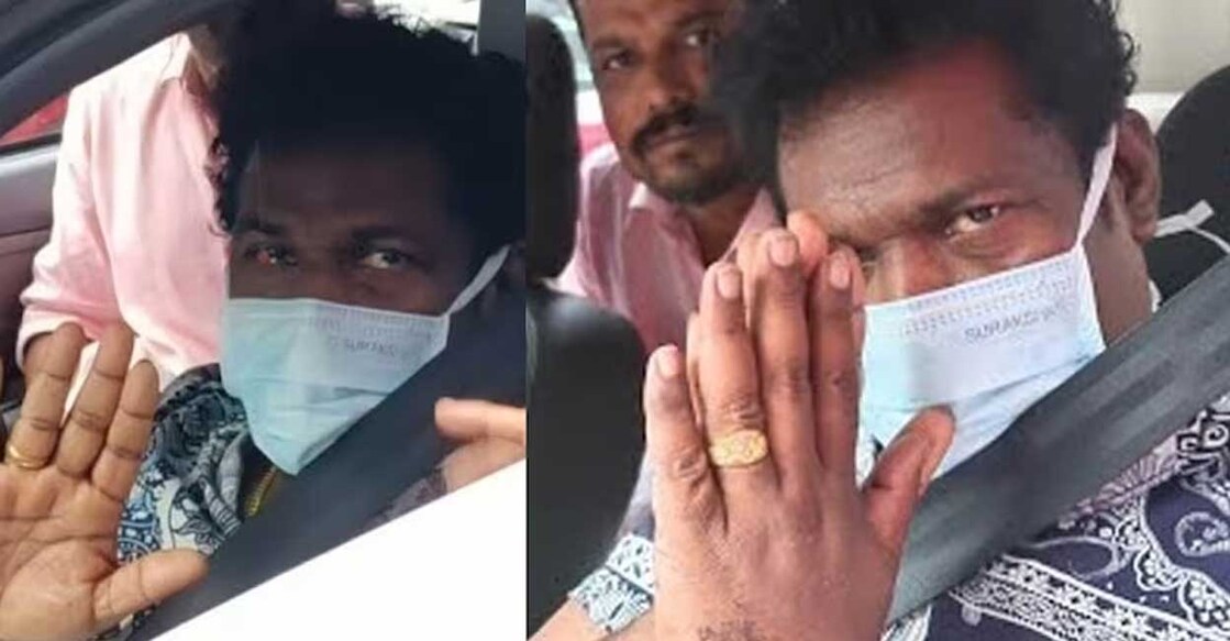 Speaking to the media while leaving the hospital, Binu said he was perfectly alright. Photo: Manorama