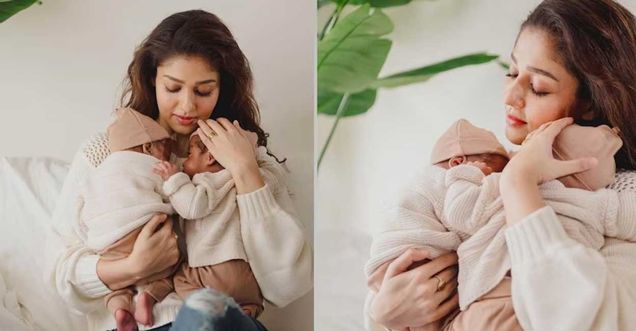 nayanthara-kids Nayanthara with her twin sons. Photo: Manorama