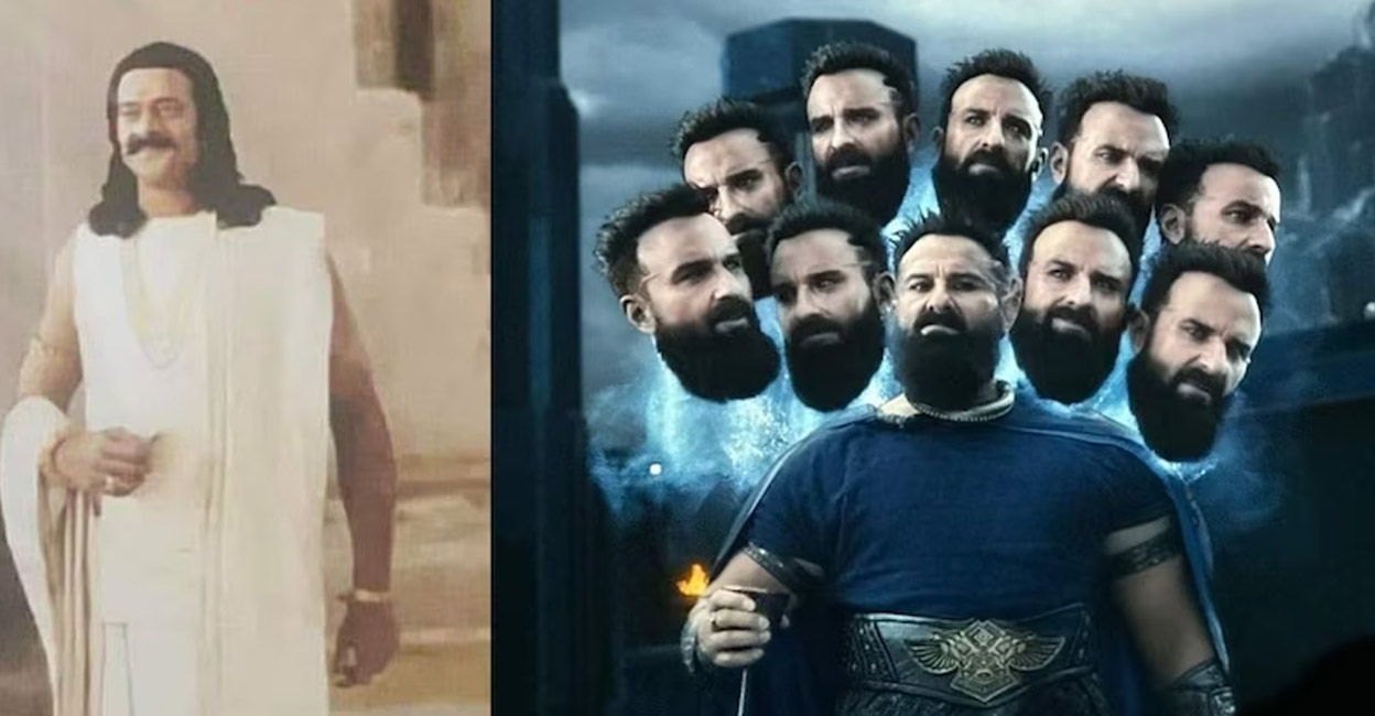 Prabhas plays Raghav while Saif Ali Khan is the antagonist in the movie. Posters | Twitter