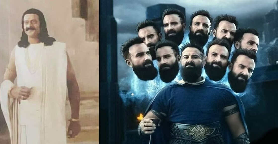 Prabhas plays Raghav while Saif Ali Khan is the antagonist in the movie. Posters | Twitter