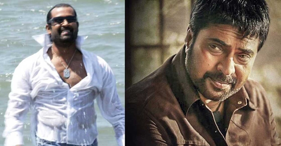 Manoj K Jayan and Mammootty. Photo: Manoj K Jayan/Facebook