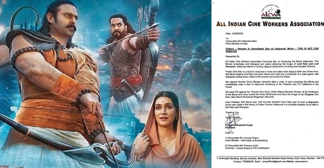 The association wrote that the movie depicts Lord Ram and even Ravan like video game characters. Photo: IANS