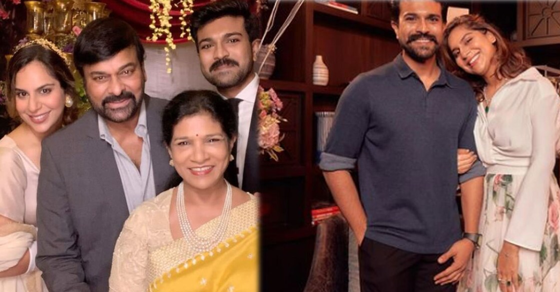 Chiranjeevi along with his wife Surekha were among the first to reach the hospital and congratulate the couple. Photo: Instagram | chiranjeevikonidela