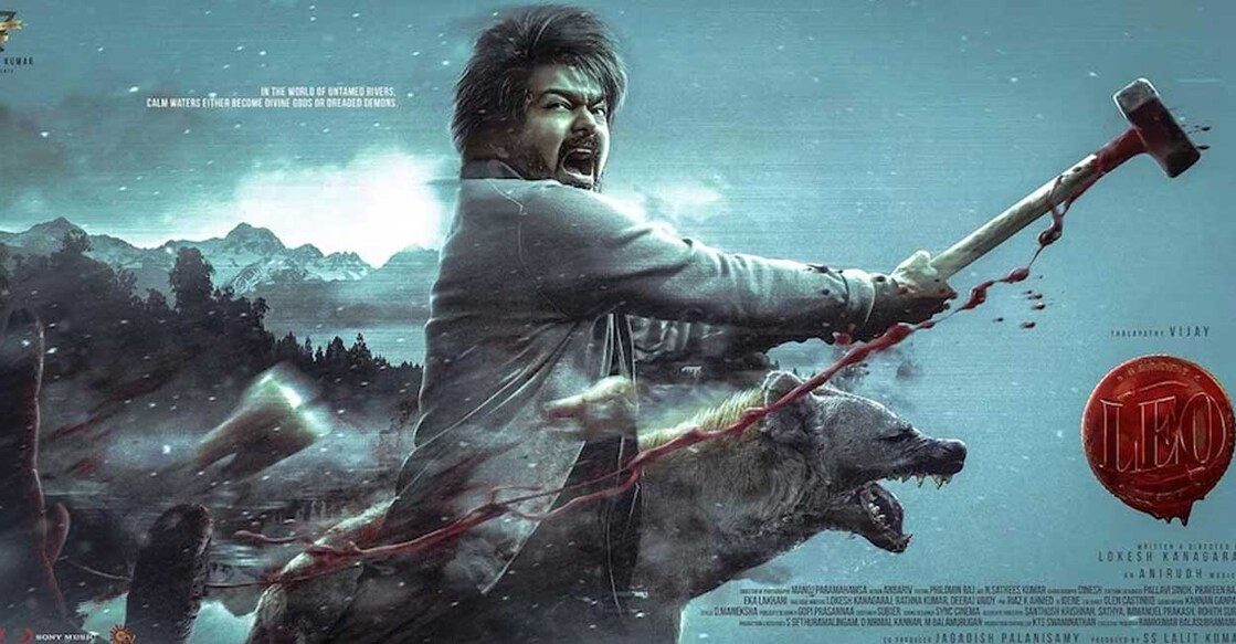 The poster made its debut at midnight on the superstar's 49th birthday. Photo: Vijay/Instagram