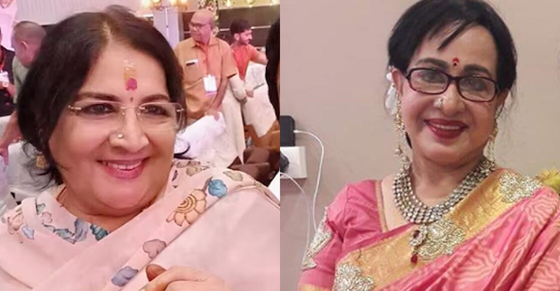 Jayabharathi met several of her co-stars at the event. Photos: YouTube | Instagram