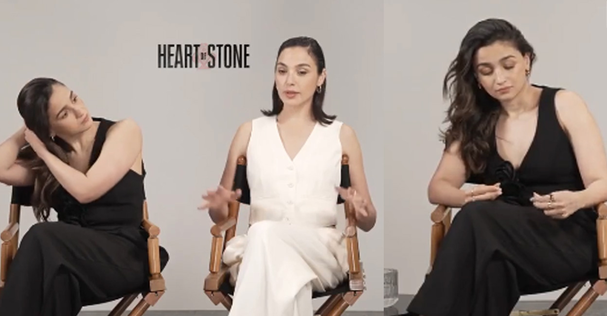 Apparently, netizens were not happy that Alia looked fidgety, especially when Gal Gadot spoke about how she balanced her professional and personal life. Photo: Videostills: Instagram | people