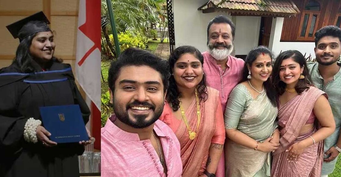 Bhagya who was wearing a Kerala saree also shared pictures from the graduation ceremony. Photo: Manorama