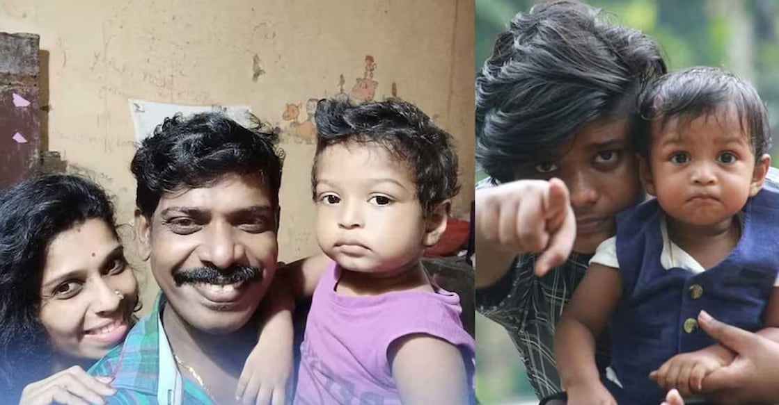 Kollam Sudhi and family. Photo: Manorama