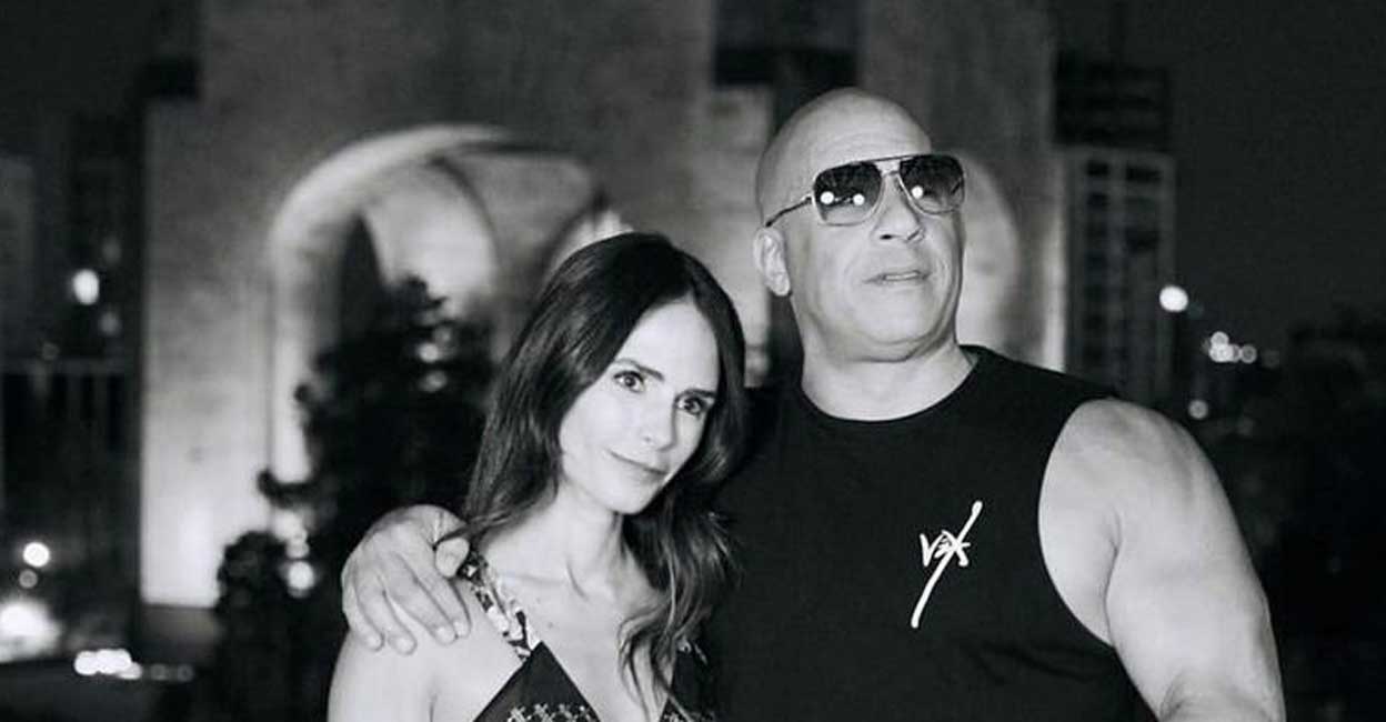 Jordana Brewster and Vin Diesel. Photo: Jordana Brewster/Instagram