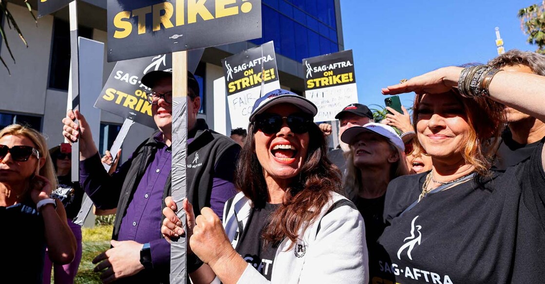 The protests broke out in Hollywood last week after major studios failed to address the actors’ fears regarding Artificial Intelligence and the threat it poses to the industry. Photo: Reuters