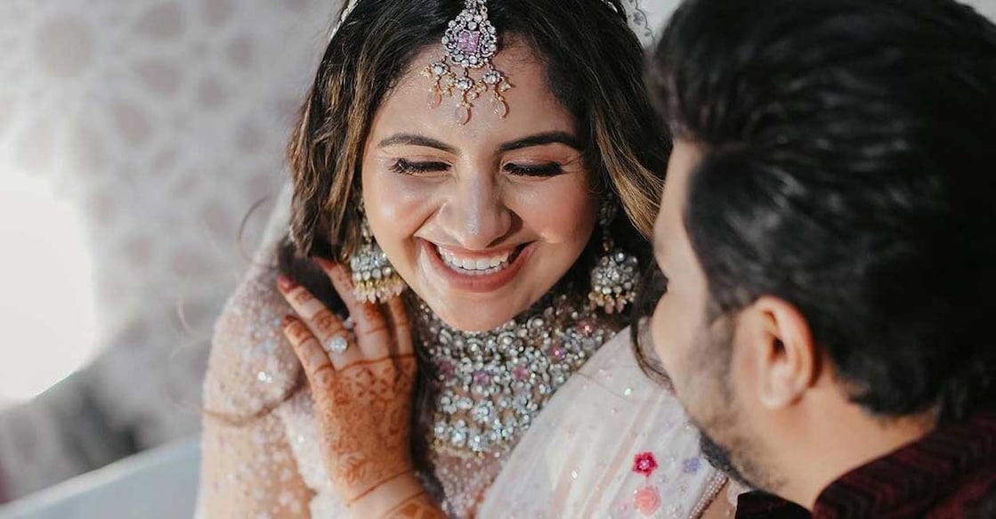 Picture from Noorin's marriage function. Photo: Instagram/Noorin Shereef