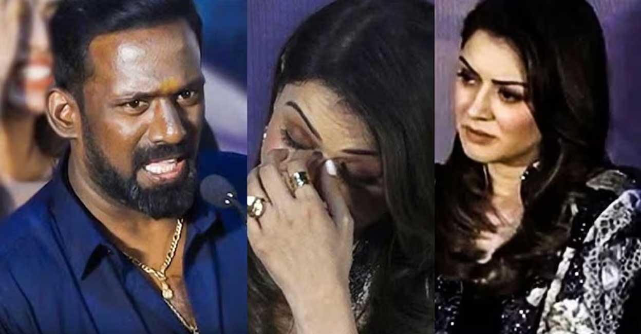 Robo Shankar and Hansika. Photo: Youtube.com/@Trend_Talks