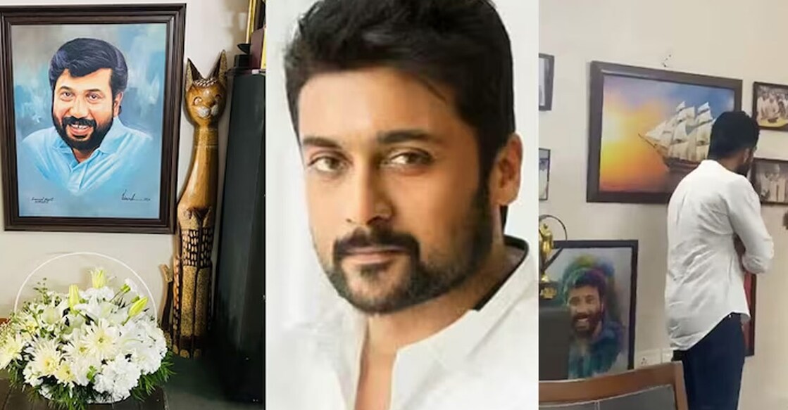 A video of him at Siddique's residence is going viral on social media. Photo source: X | Aravind VB