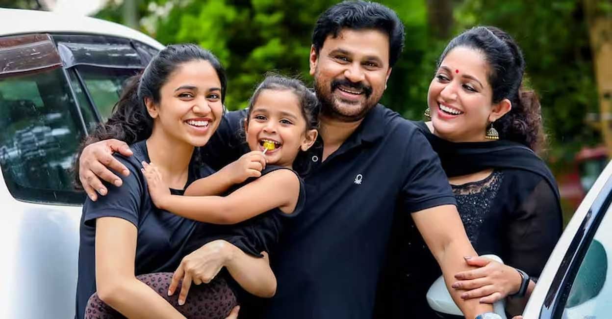 Dileep and family. Photo: Facebook/Dileep
