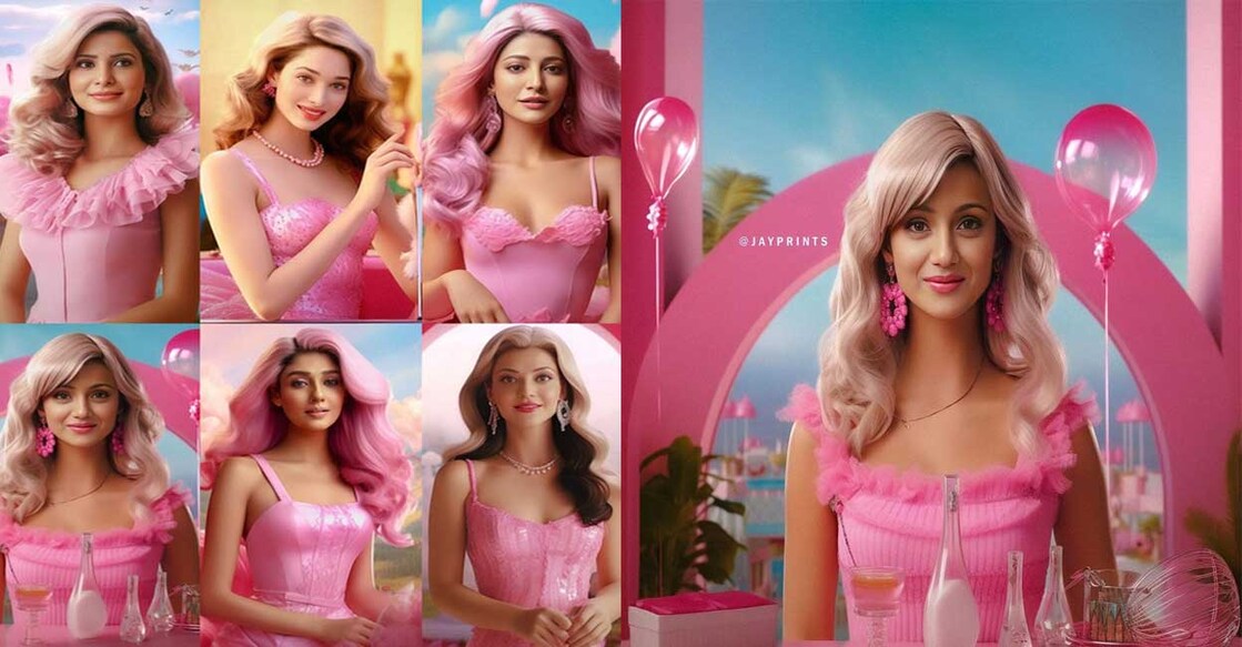 First was the picture of actress Shruti Haasan. Photo: IANS/Instagram/@jayprints