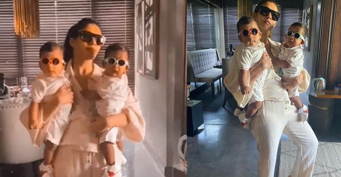  Nayanthara's first reel featured her twin sons. Photo: Instagram | nayanthara