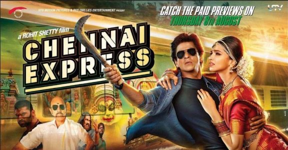 Deepika Padukone and Shahrukh Khan in Chennai Express