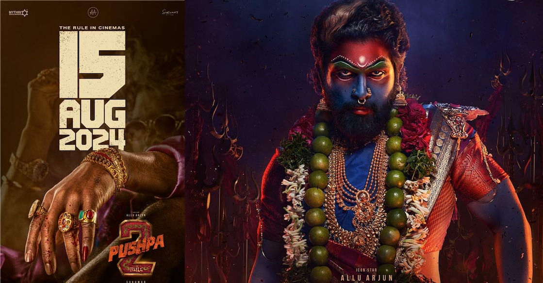 Allu Arjun recently shared glimpses of the film's shoot on his Instagram page. Movie posters | Facebook