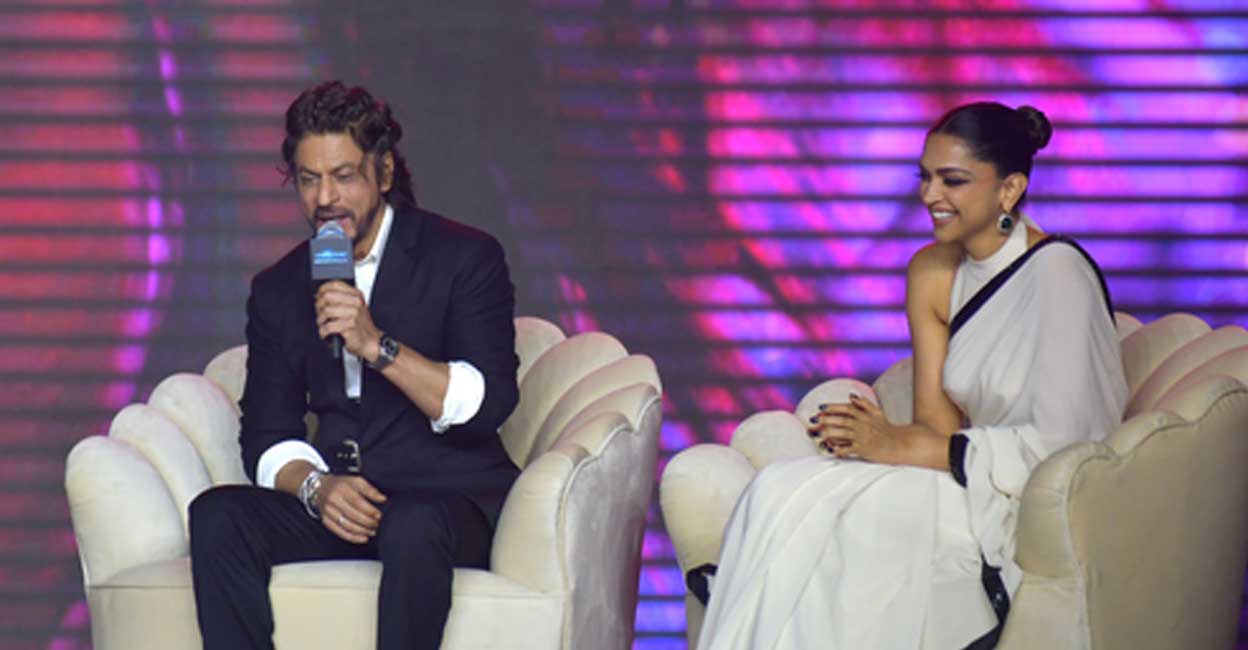 Deepika essays the role of Vikram Rathore's (SRK senior) wife and Azaad (SRK Junior) in the film. Photo: IANS