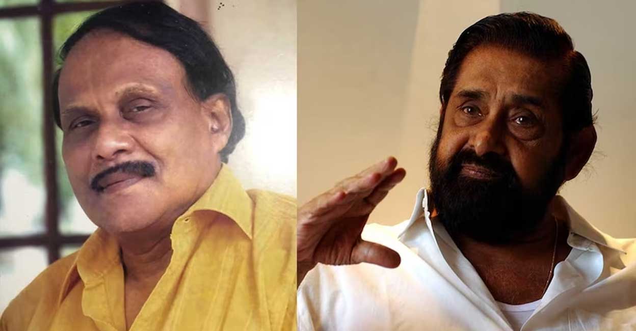 Kaloor Dennis, Madhu. Photo: Manorama Online