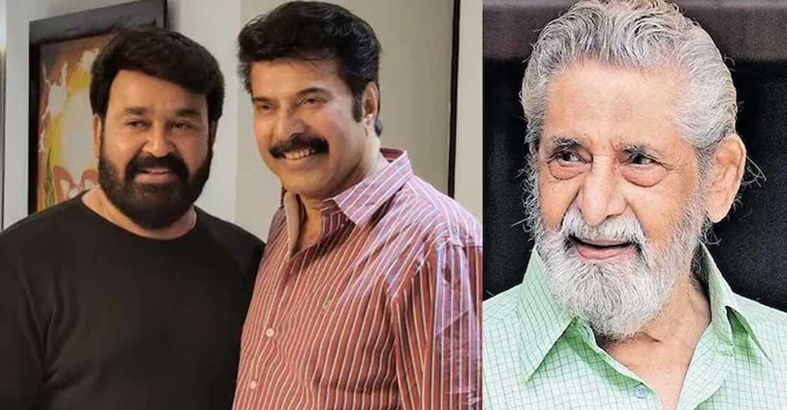 Mohanlal, Mammootty, Madhu. Photo: Manorama Online