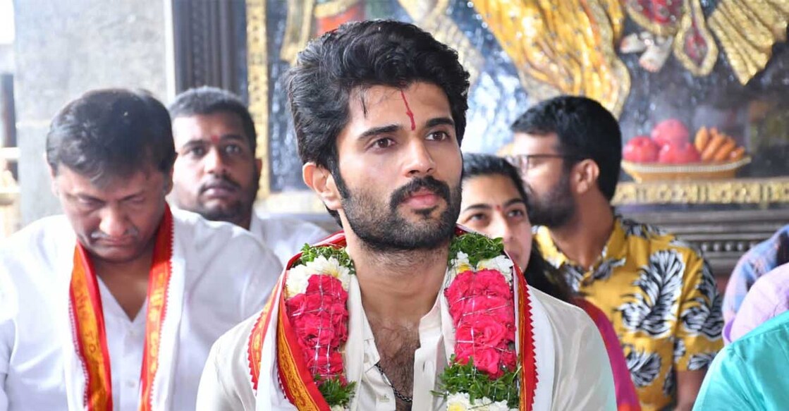 Vijay Deverakonda at the Yadadri temple. Photo: X/Vijay Deverakonda