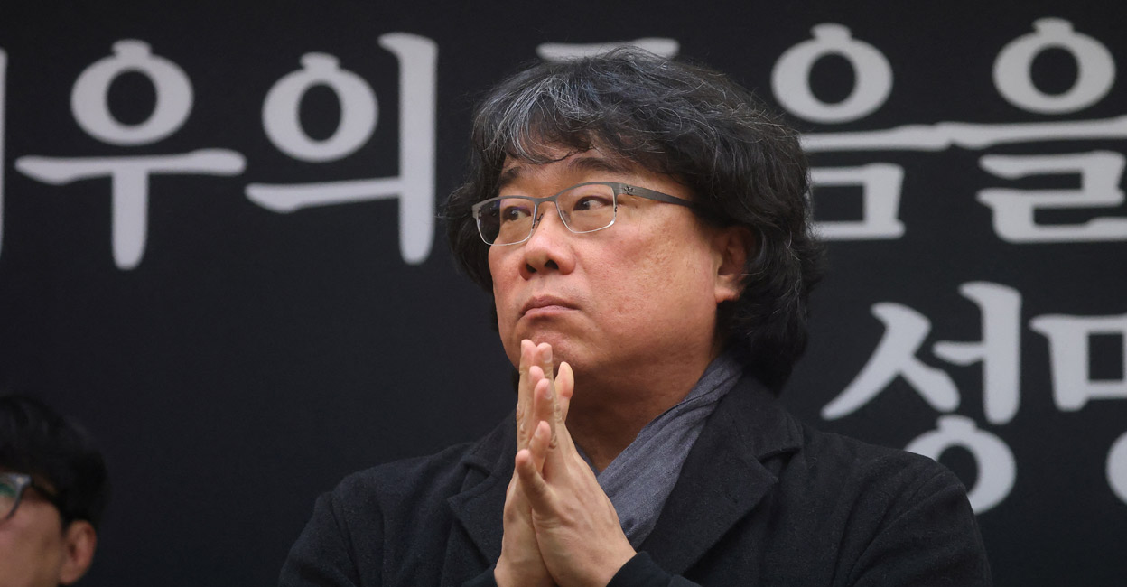 South Korean director Bong Joon-ho attends a press conference to call for the protection of artists and an investigation into the death of actor Lee Sun-kyun. Reuters | Kim Hong-Ji
