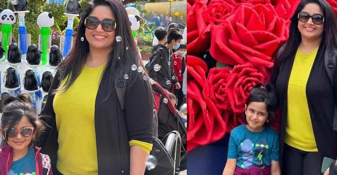 Both Kavya and Mahalakshmi were seen in stylish avatars. Photos | kavyamadhavanofficial (Instagram)