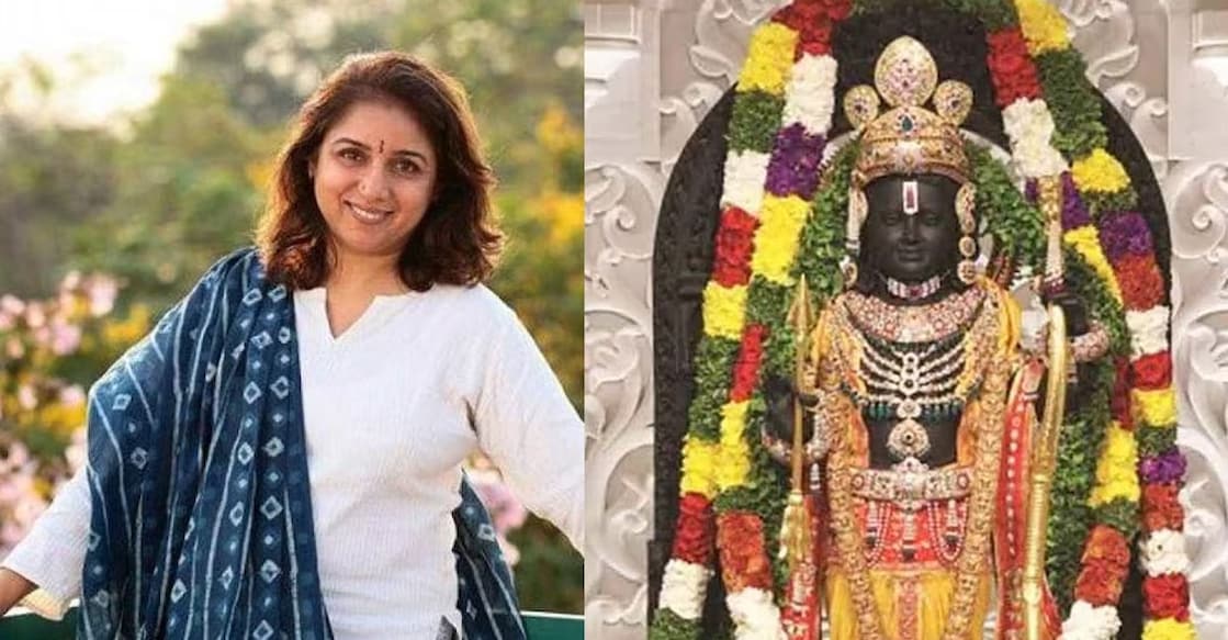 Revathy, Ram lalla idol. Photo: Manorama Online