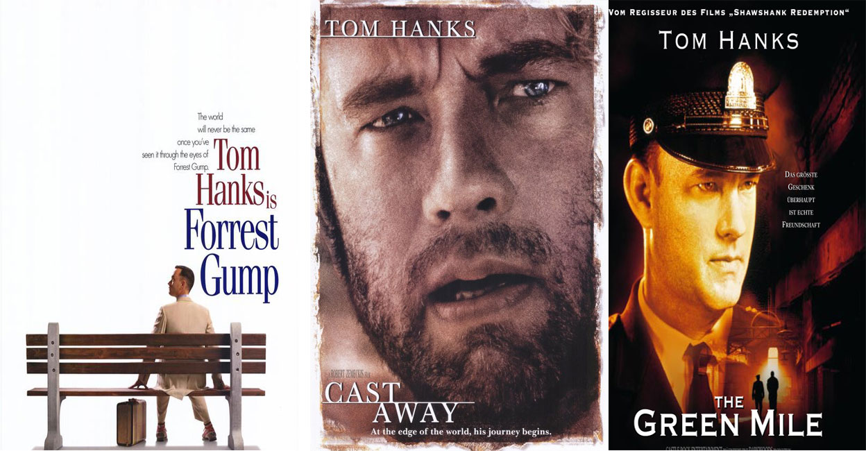 Posters of Tom Hanks movies. Photo: IMDb