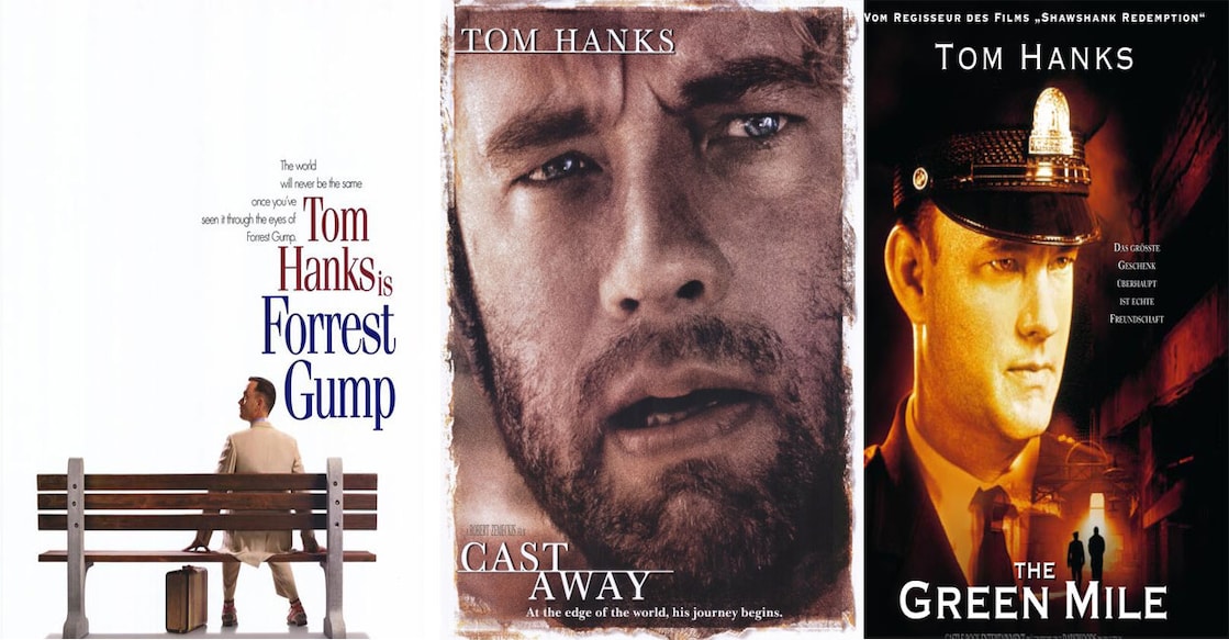 Posters of Tom Hanks movies. Photo: IMDb