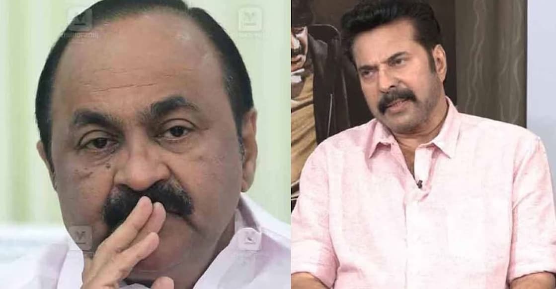 V D Satheesan, Mammootty V D Satheesan, Mammootty. Photo: Manorama