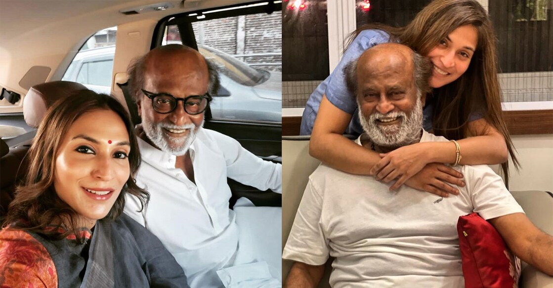 Aishwarya, Rajinikanth. Photo: Instagram/Aishwarya Rajinikanth
