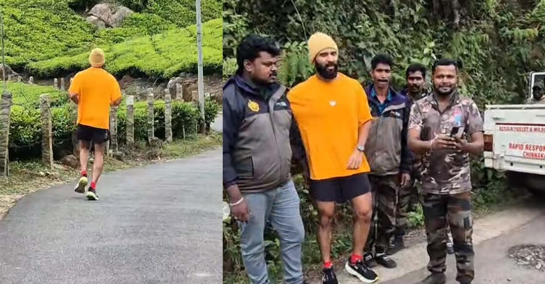 Vijay is in Kerala as part of his film shoot. Photos: Instagram/thedevarakonda