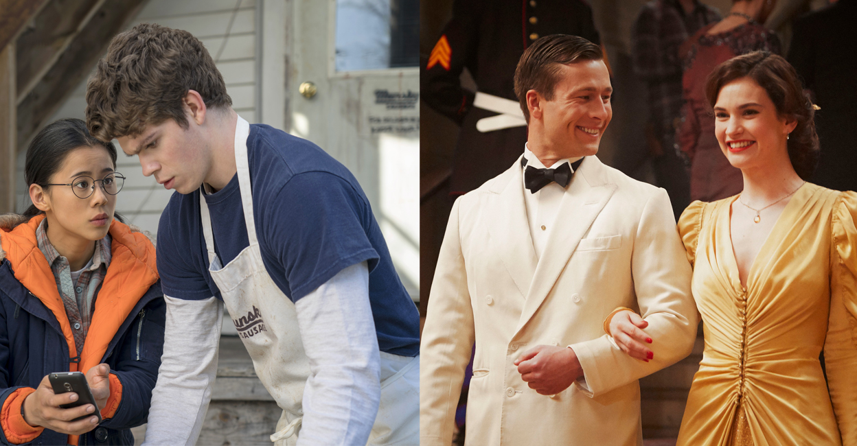 Stills from 'The Half of It' and 'The Guernsey Literary and Potato Peel Pie Society'. Photo: IMDb