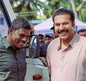 Mammootty joins sets of new movie, poses for candid pic wth Vinayakan