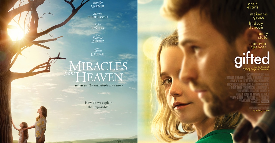 Posters of 'Miracles from Heaven', 'Gifted'. Photo: IMDb