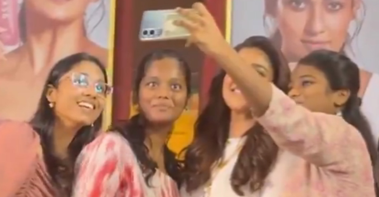 nayanthara-selfie Nayanthara at the launch of her latest product. Photo: X