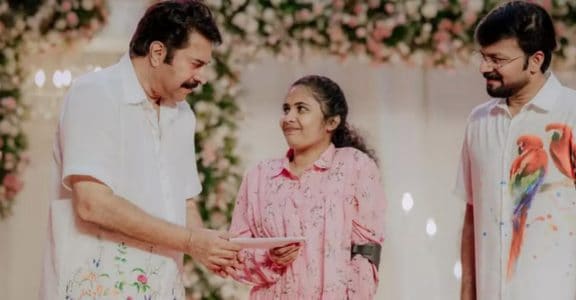 Wayanad landslide victim Sruthi meets screen icon Mammootty in Kochi