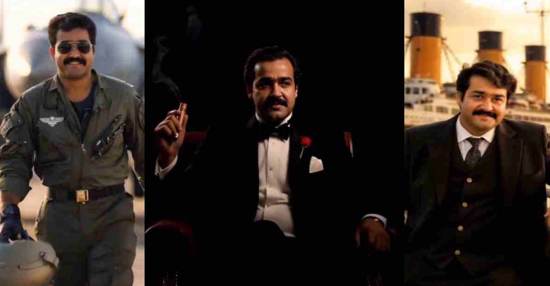 AI reimagination of Mohanlal. Photo: Instagram/@ai.magine_