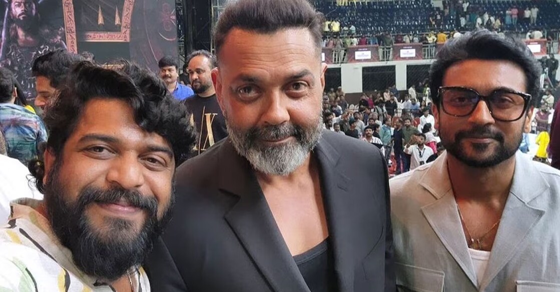 Nishadh with Bobby Deol, Suriya. Photo: X