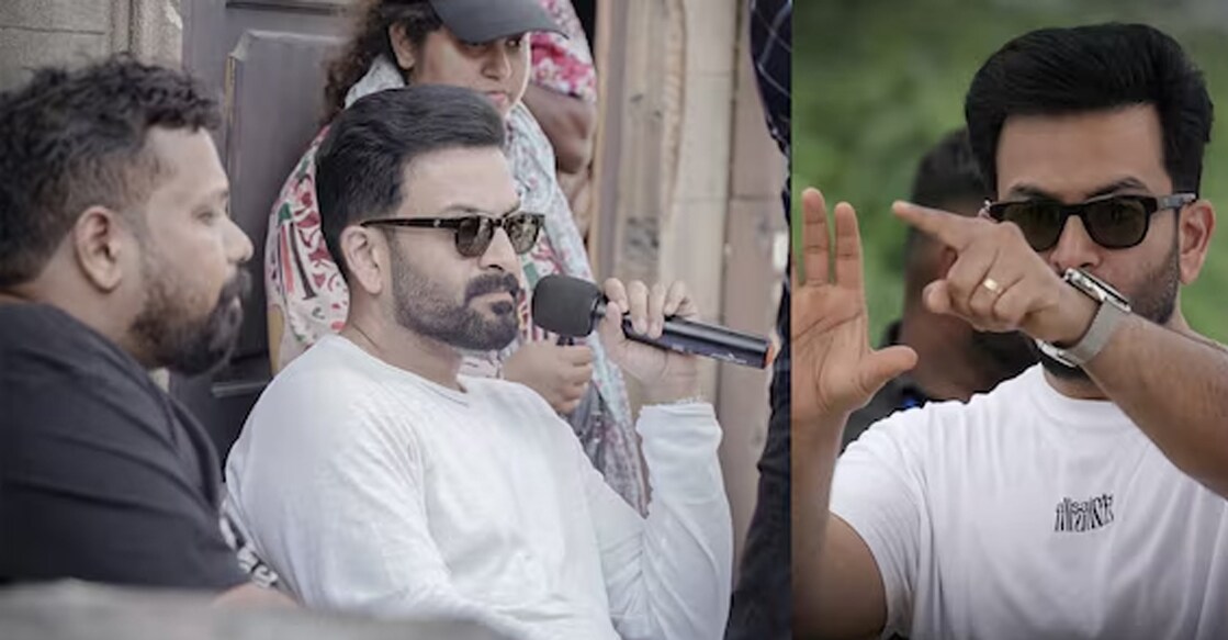 Prithviraj at 'Empuraan' sets. Photo: X/Prithviraj