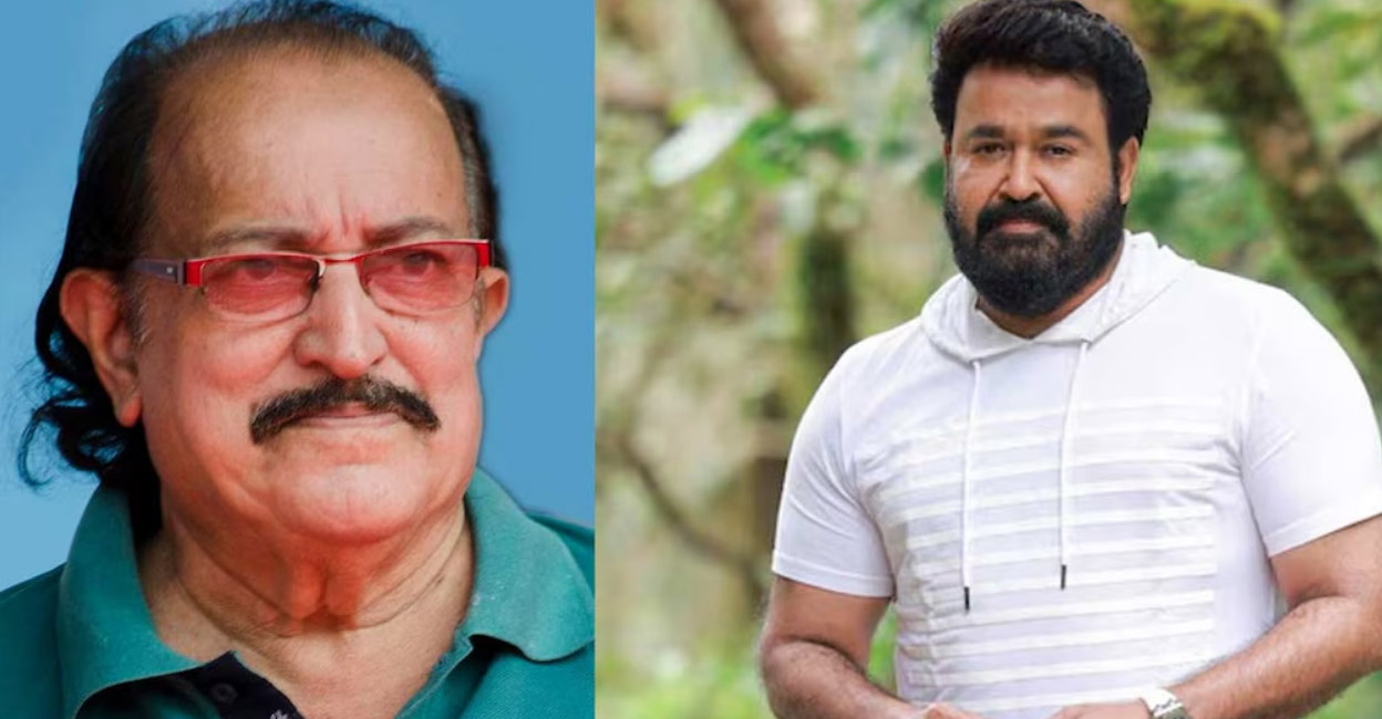 T P Madhavan and Mohanlal has worked together in several films. Photos: Twitter