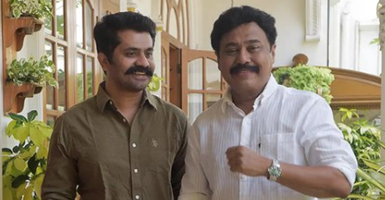 Vishnu with his father Vinayan. Photo: Instagram