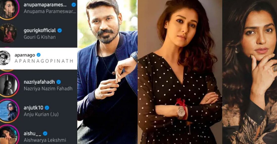 Parvathy Thiruvothu, Nazriya, Aiswarya Lekshmi shared Nayanthara's letter. Photos: Instagram