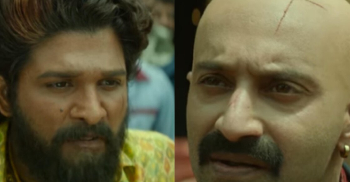 pushpa-two Allu Arjun and Fahadh Faasil in 'Pushpa 2' trailer. Photos: IANS