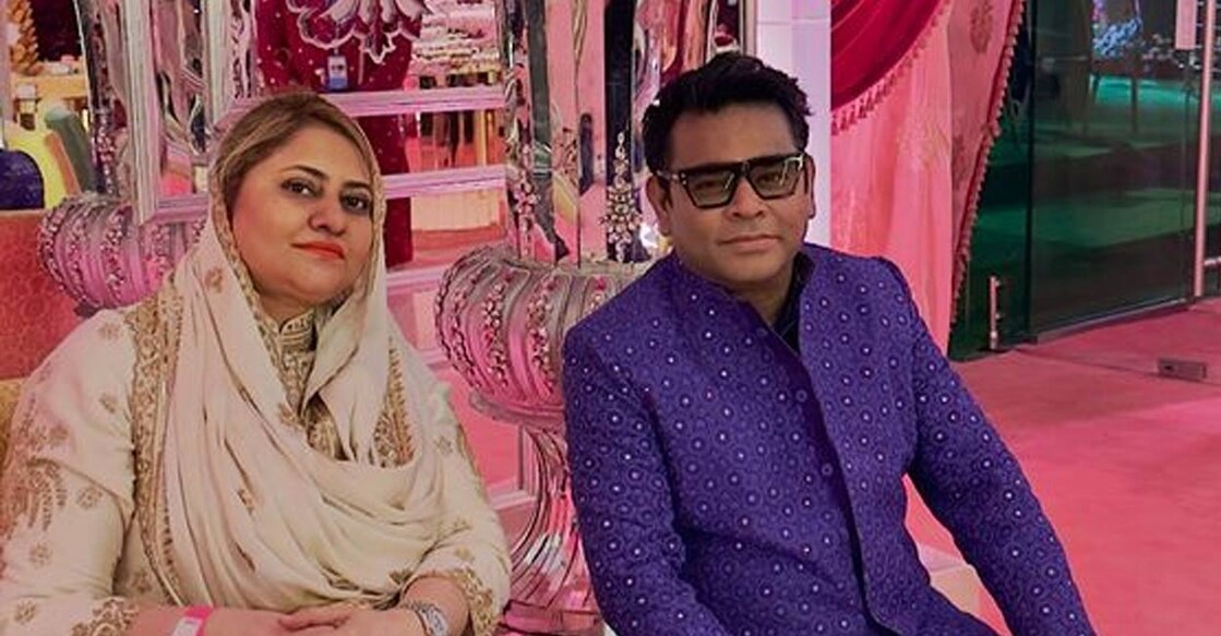 A R Rahman and Saira Banu. Photo: Instagram. 